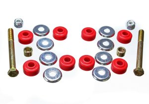 Acura Integra Shock Bushings - Front - Energy Suspension - End Link Bushing Set - Red - `90-`01 Acura Integra Shock Bushings - Front - Energy Suspension - End Link Bushing Set - Red - `90-`01